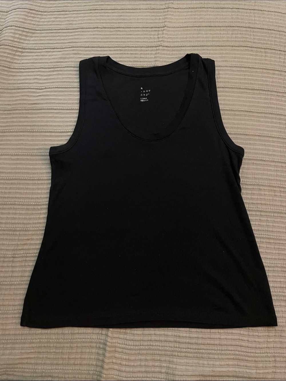 a new day Black Scoop Neck Tank Top